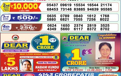 Dear Lottery 1pm Result 13.11.25