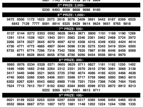 Kerala Lottery Result KN 597 Karunya Plus 13.11.25 Everest Result Today Dear Lottery Chart