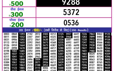 Everest Result Today Dear Lottery Result 2024 Rajshree 10 Evening Weekly Lottery 5.40pm Result 14.11.25