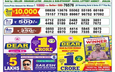 Dear Lottery 1pm Result 16.11.25