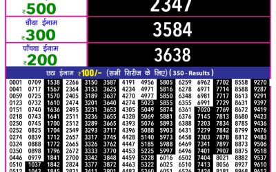 Everest Result Today Dear Lottery Result 2024 Rajshree 10 Evening Lottery 5.40pm Result 16.11.25