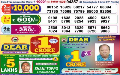 Dear Lottery 8pm Result 16.11.25