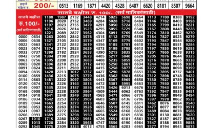 Maharashtra Padmini Weekly Lottery Result 18.11.25