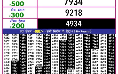 Rajshree 10 Evening Lottery 5.40pm Result 18.11.25