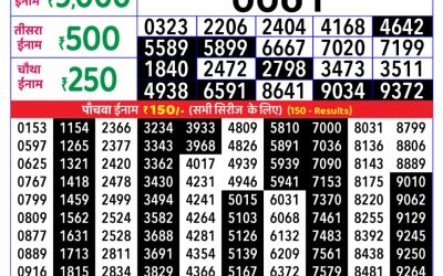 Everest Result Today Dear Lottery Result 2024 Rajshree Daily Lottery 1pm Result 24.11.25