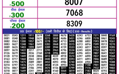 Everest Result Today Dear Lottery Result 2024 Rajshree 10 Evening Lottery 5.40pm Result 24.11.25