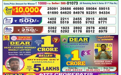Everest Result Today Dear Lottery Result 2024 Dear Lottery 1pm Result 28.11.25