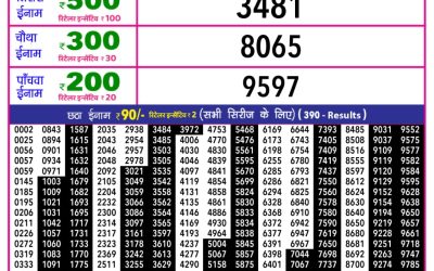 Everest Result Today Dear Lottery Result 2024 Rajshree 10 Evening Lottery 5.40pm Result 01.12.25