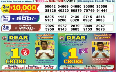 Dear Lottery 1pm Result 03.12.25