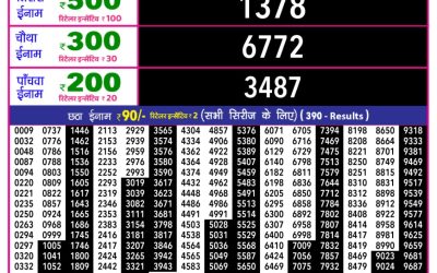 Everest Result Today Dear Lottery Result 2024 Rajshree 10 Evening Weekly Lottery 5.40pm Result 03.12.25