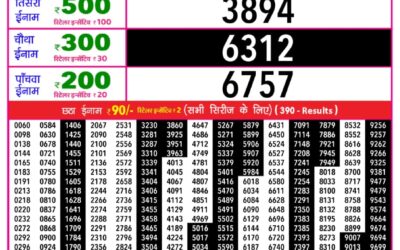 Rajshree Daily Lottery 1pm Result 08.12.25
