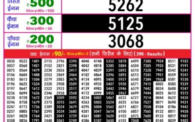 Rajshree Daily Lottery 1pm Result 09.12.25