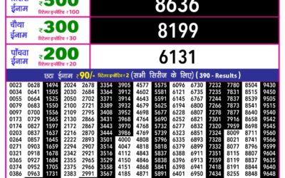 Everest Result Today Dear Lottery Result 2024 Rajshree 10 Evening Weekly Lottery 5.40pm Result 11.12.25