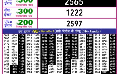 Everest Result Today Dear Lottery Result 2024 Rajshree 10 Evening Weekly Lottery 5.40pm Result 12.12.25