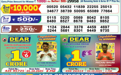 Everest Result Today Dear Lottery Result 2024 Dear Lottery 1pm Result 13.12.25