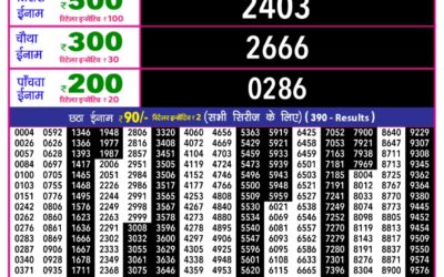 Rajshree 10 Evening Lottery 5.40pm Result 14.12.25