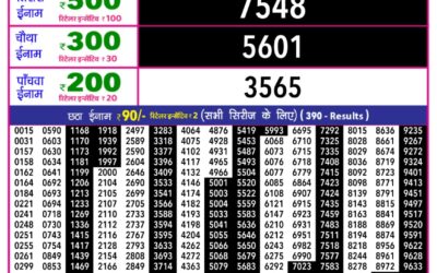 Rajshree 10 Evening Lottery 5.40pm Result 22.12.25