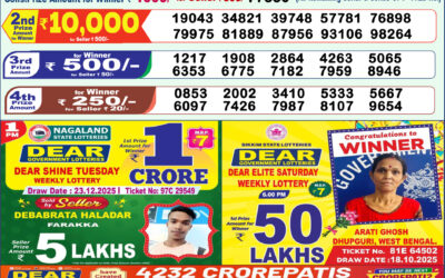 Everest Result Today Dear Lottery Result 2024 Dear Lottery 1pm Result 24.12.25