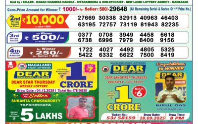 Dear Lottery 1pm Result 05.12.25