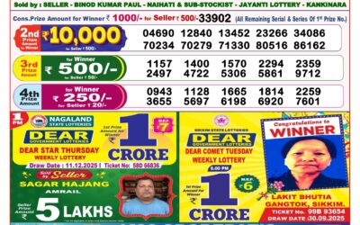 Dear Lottery 8pm Result 11.12.25