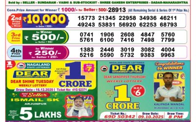 Dear Lottery 8pm Result 16.12.25