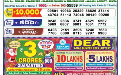 Dear Lottery 1pm Result 27.12.25