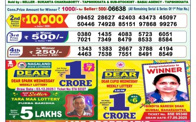 Dear Lottery 1pm Result 04.12.25