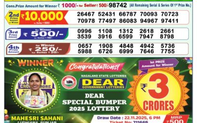 Dear Lottery 1pm Result 08.01.26
