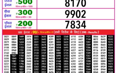 Rajshree Daily Lottery 1pm Result 08.01.26