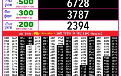 Rajshree Daily Lottery 1pm Result 10.01.26