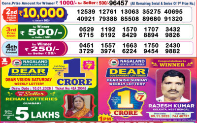 Dear Lottery 8pm Result 10.01.26