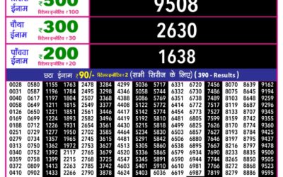 Rajshree 10 Evening Lottery 5.40pm Result 12.01.26