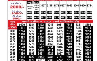 Maharashtra Sahyadri Lottery Result 17.01.26