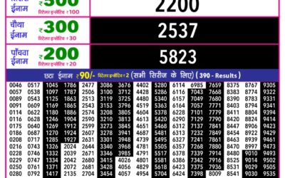 Everest Result Today Dear Lottery Result 2024 Rajshree 10 Evening Lottery 5.40pm Result 17.01.26