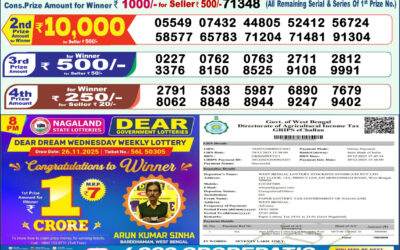 Everest Result Today Dear Lottery Result 2024 Dear Lottery 1pm Result 19.01.26