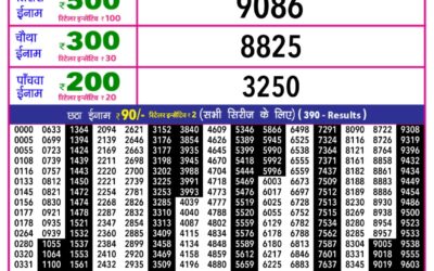 Rajshree 10 Evening Lottery 5.40pm Result 24.01.26
