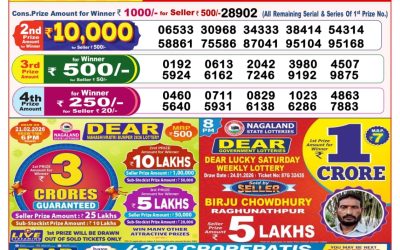 Dear Lottery 8pm Result 25.01.26