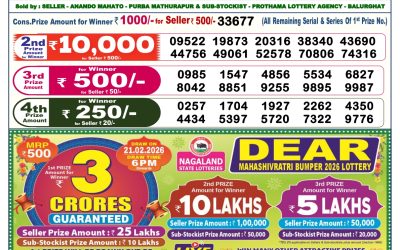 Dear Lottery 6pm Result 30.01.26