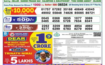 Dear Lottery 1pm Result 12.01.26