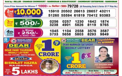 Dear Lottery 8pm Result 02.01.26