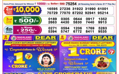 Dear Lottery 8pm Result 17.01.26