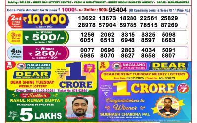 Dear Lottery 8pm Result 03.02.26