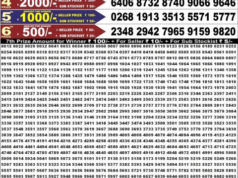 Punjab State Dear 50 Lottery 6:30pm Result 21.08.26 Everest Result Today Dear Lottery Chart
